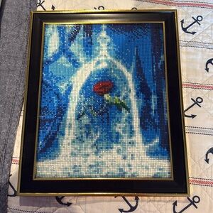 Beauty and the Beast rose 🌹 Framed diamond art 🖼️ 8x10